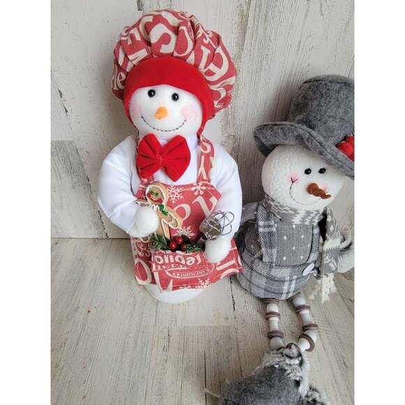 Baking cooking snowman sledding set variety home decor unique Xmas - Picture 4 of 9